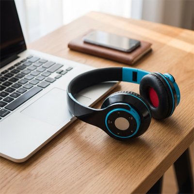 Casque audio sans fil isolation phonique bleu SoundPulse Ultra