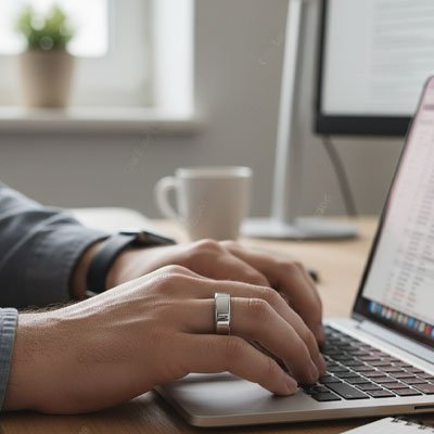 Bague connectée design ergonomique