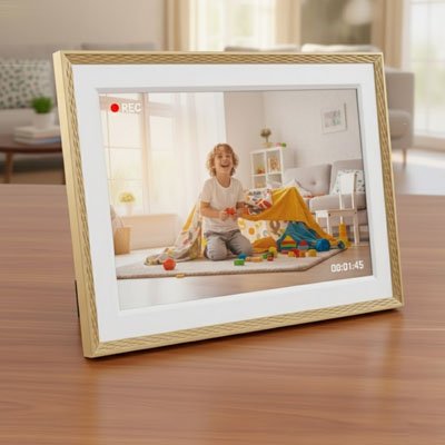 Cadre photo numérique enregistrement vidéo souvenir