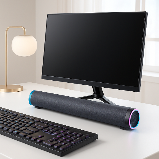 4d barre de son noir portable