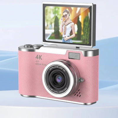 Appareil photo compact boitier rose metallise moderne variante