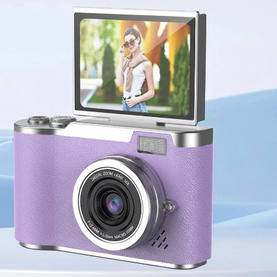 Appareil photo compact boitier violet metallise moderne 