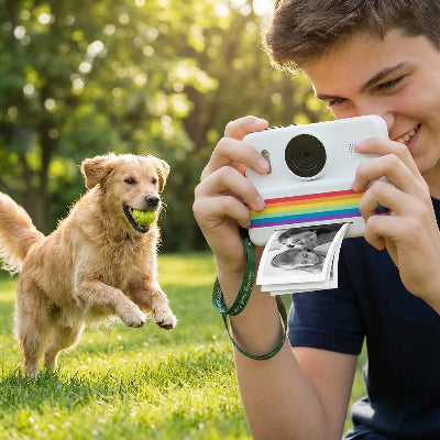 Appareil photo enfant impression instantanee blanc