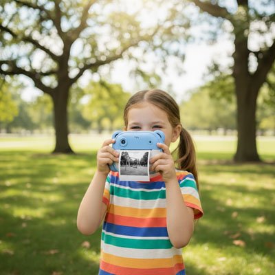 Appareil photo instantané enfant parc