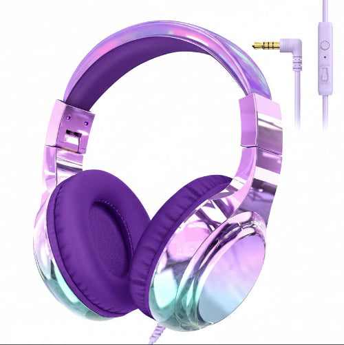 Casque audio enfant materiaux durables violet