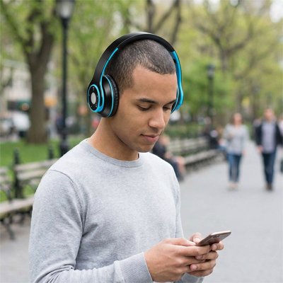 Casque audio sans fil design bicolore moderne SoundPulse Ultra