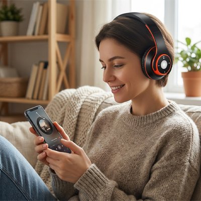 Casque audio sans fil fonctionne avec smartphone ordinateur tablette SoundPulse Ultra