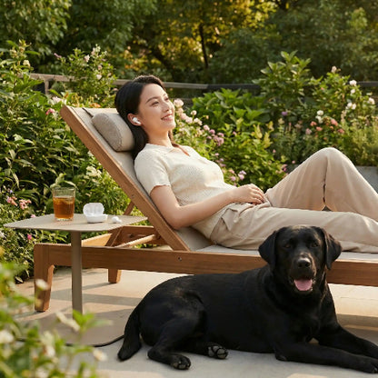 Ecouteur bluetooth | Conduction Osseuse chaise longue chien