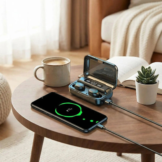 Ecouteur bluetooth HiFi Sport cellulaire table cafe