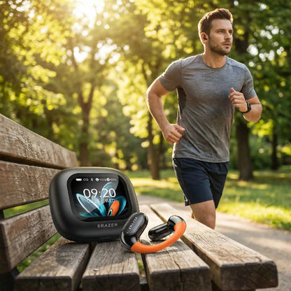Ecouteur traducteur bluetooth IA temps reel parc jogging
