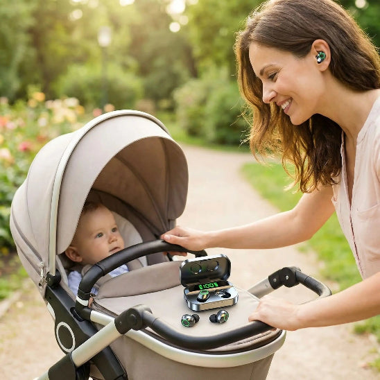 Ecouteurs bluetooth Bluetooth 5.3 maman promenade bebe