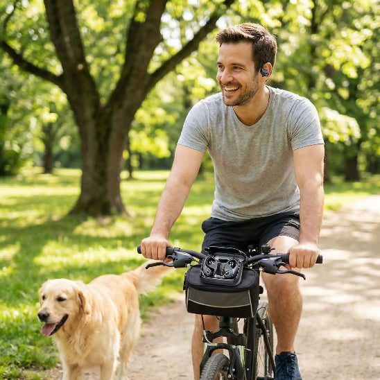 Ecouteurs bluetooth pratique velo sport HiFi IP7