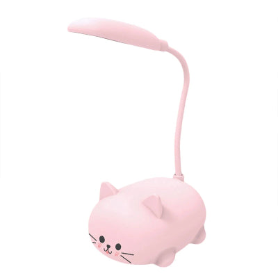 Lampe de bureau enfant base silicone rose