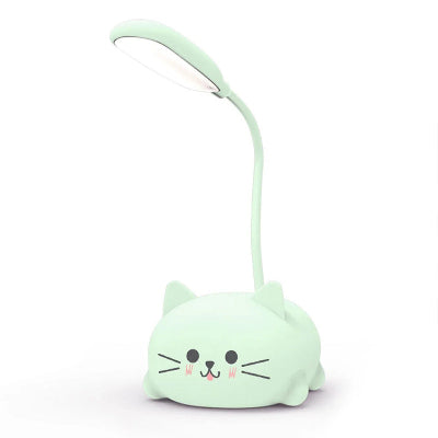 Lampe de bureau enfant base silicone vert