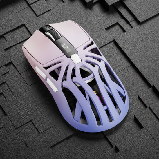 Souris bluetooth ergonomique sans fil violet trou