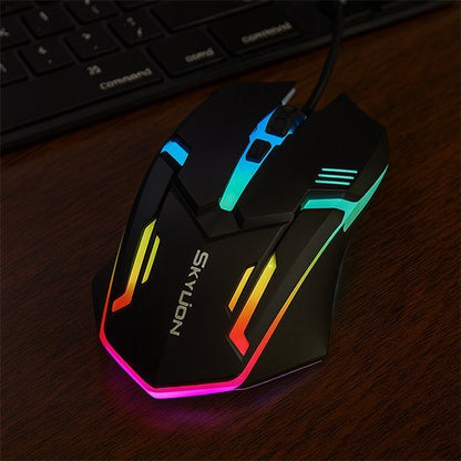 Souris filaire ergonomique | UltraPrecision  noir eclaire