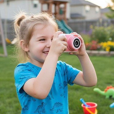 Appareil photo enfant design compact ergonomique