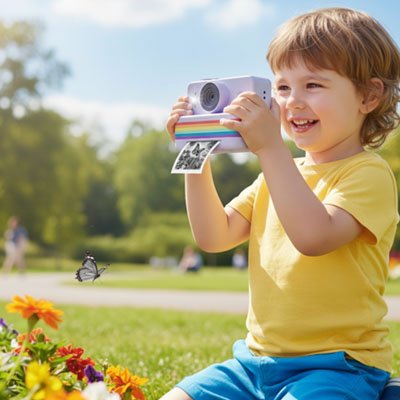Appareil photo enfant format compact leger