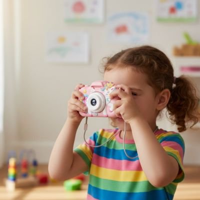 Appareil photo enfant jeune utilisateur 