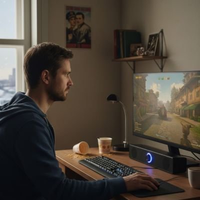 Barre de son PC anneau lumineux distinctif 