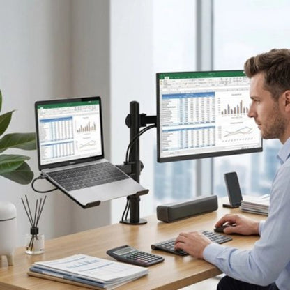 bras d'ecran ergonomique ajustable fait finance