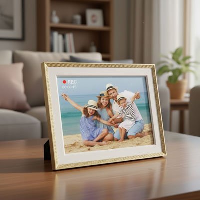   Cadre photo numérique enregistrement vidéo