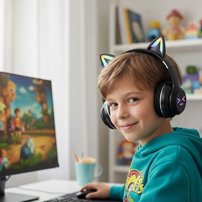Casque audio enfant microphone integre