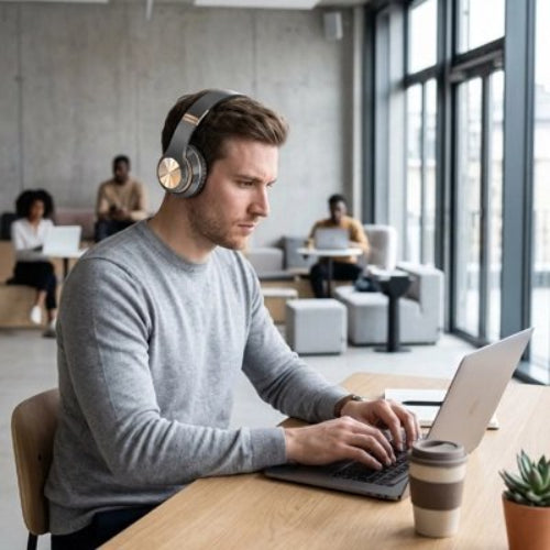 casque audio sans fil premium 30h homme travail portable cafe