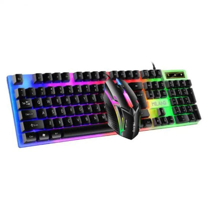 clavier et souris ergoglow noir