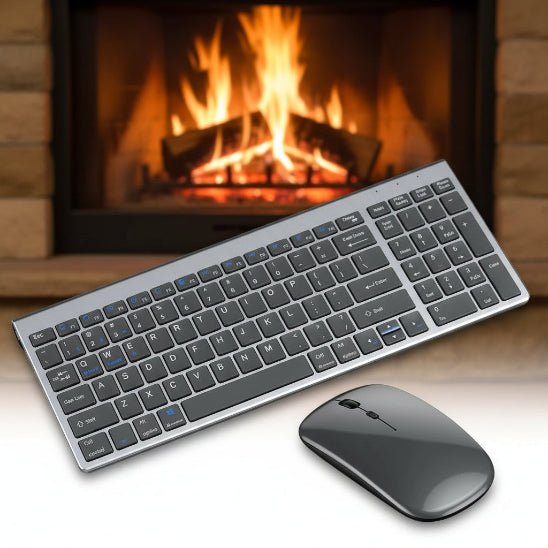clavier et souris sans fil ergobluetooth foyer bois