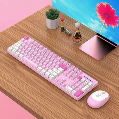 clavier et souris sans fil rose Shipadoo Ergonomique