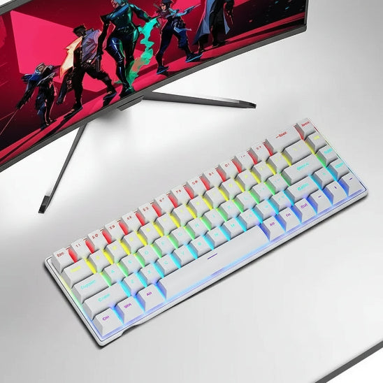 clavier mecanique blanc