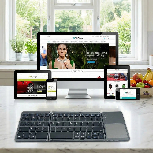 clavier pliable bluetooth clavier avec pave tactile integre