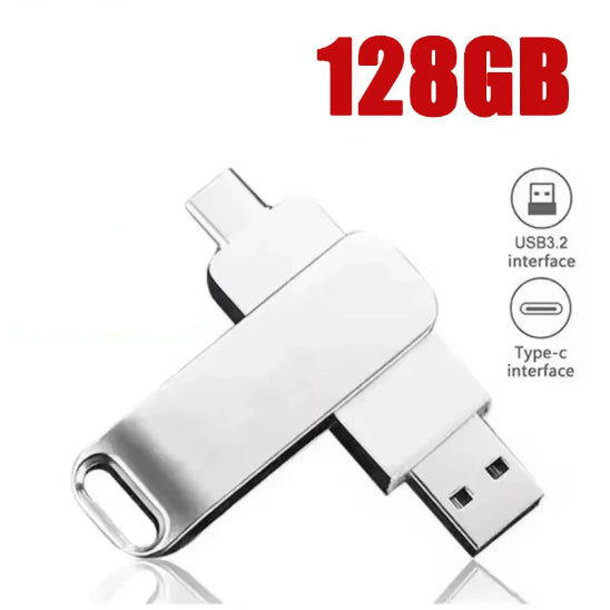 cle usb double connecteur 128 gb