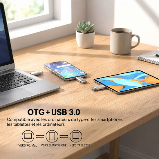 cle usb multiconnect otg plus usb 3.0