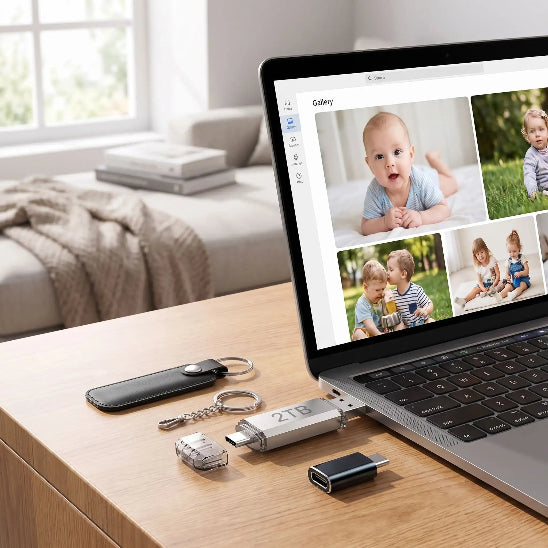 cle usb multiconnect photos ordinateur bebe