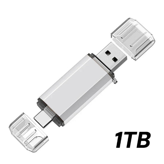 cle usb otg 2 en 1 blanc 1tb