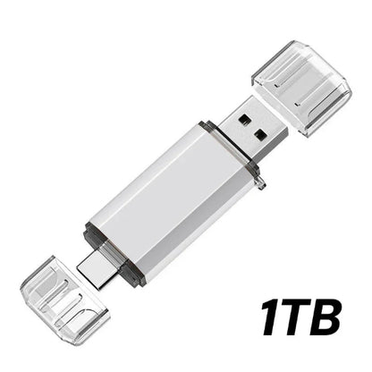 cle usb otg 2 en 1 blanc 1tb