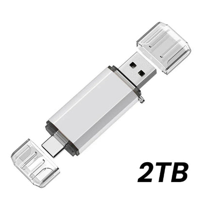 cle usb otg 2 en 1 blanc 2tb