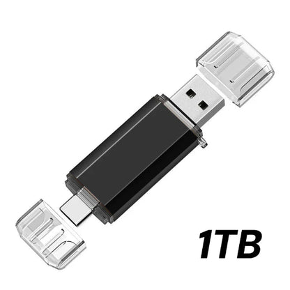 cle usb otg 2 en 1 noir 1tb