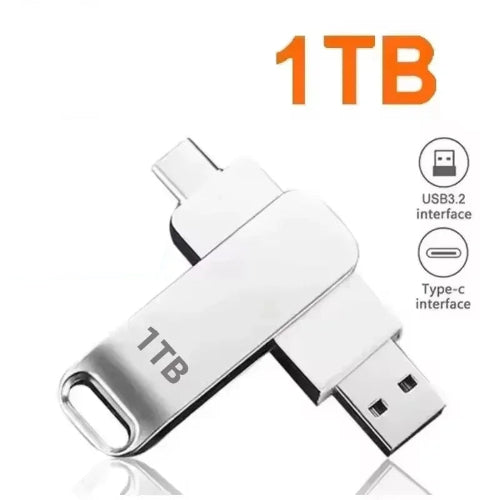 cle usb ultra-rapide type-c 3.2 1tb argent