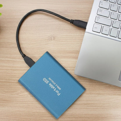 disque dur externe silencieux usb-c bleu portable