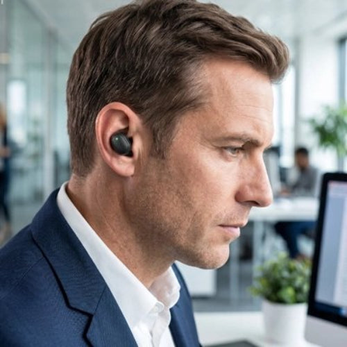 ecouteur bluetooth immersif haute qualite beau homme