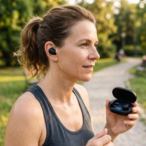 ecouteur bluetooth immersif haute qualite femme course a pied