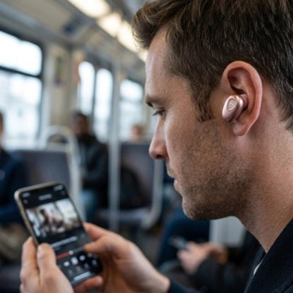 ecouteur bluetooth immersive hd homme autobus