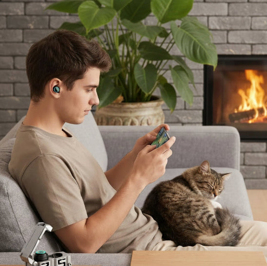 ecouteurs bluetooth m25 tws stereo salon jeu chat