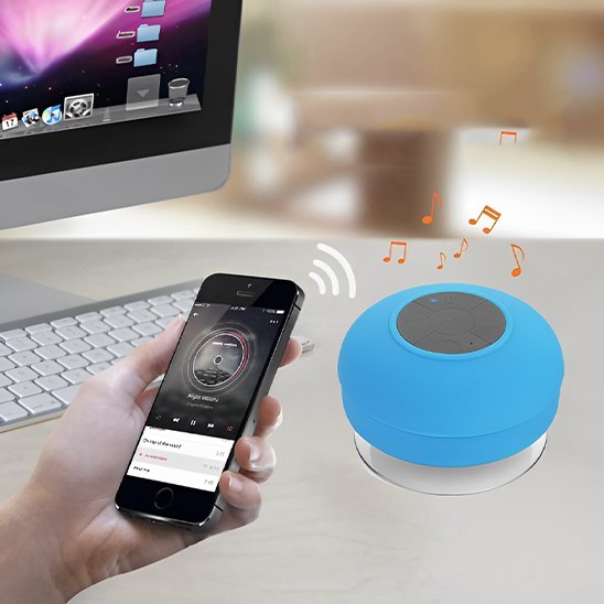 Enceinte bluetooth appairage sans fil avec smartphone tablette ordinateur 