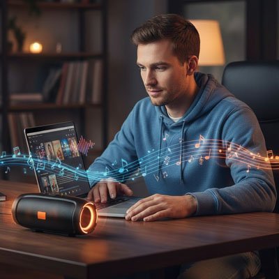 Enceinte bluetooth compatible universelle