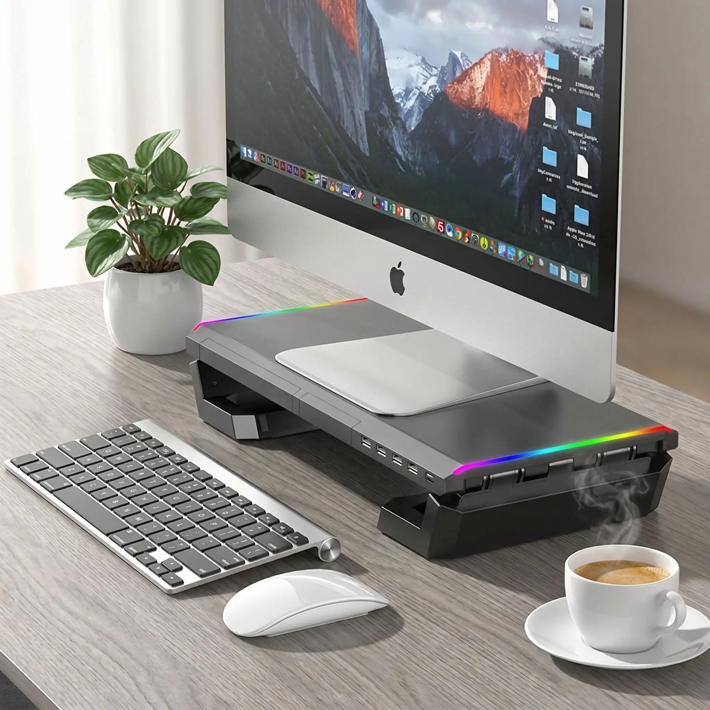 Support ordinateur | Ergonomique LED