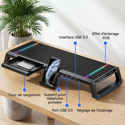 Support ordinateur | Ergonomique LED